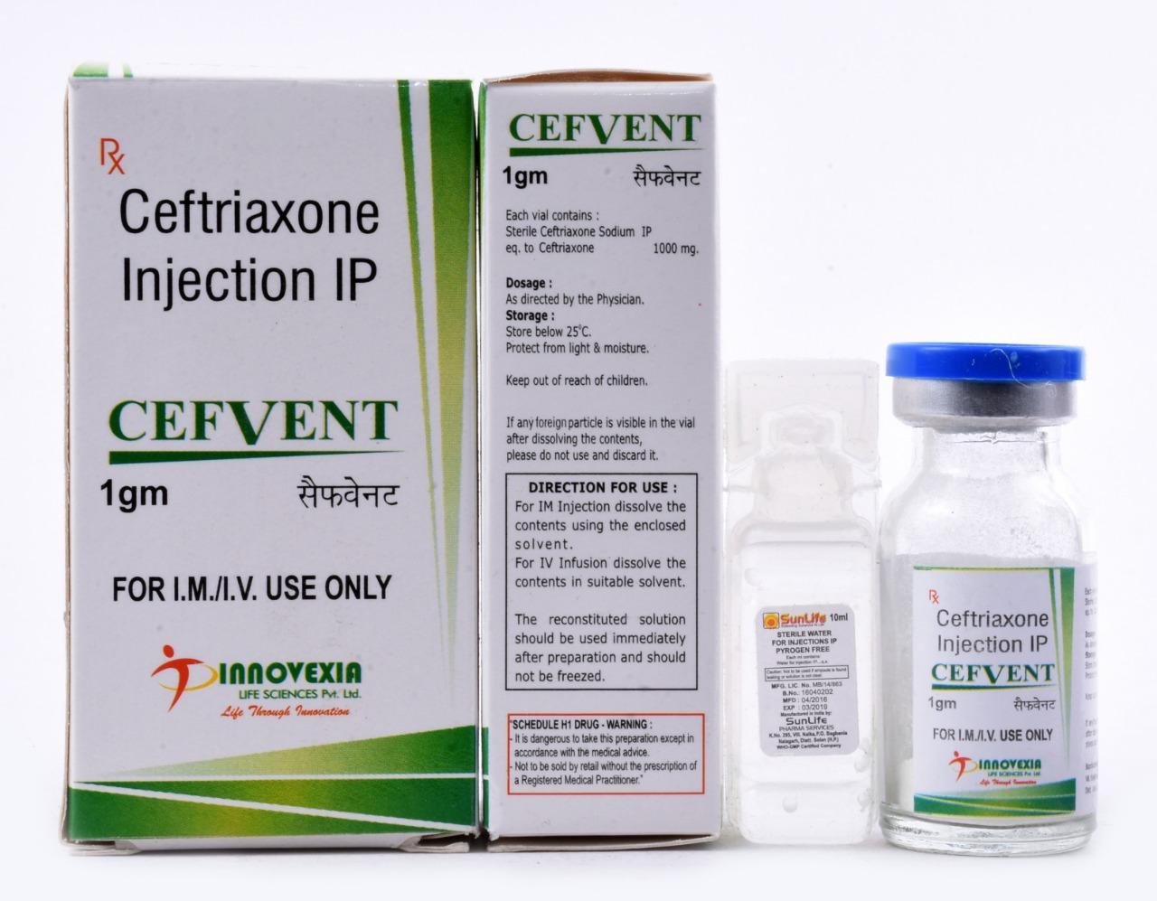 Cefvent 1 gm PCD Pharma Franchise 