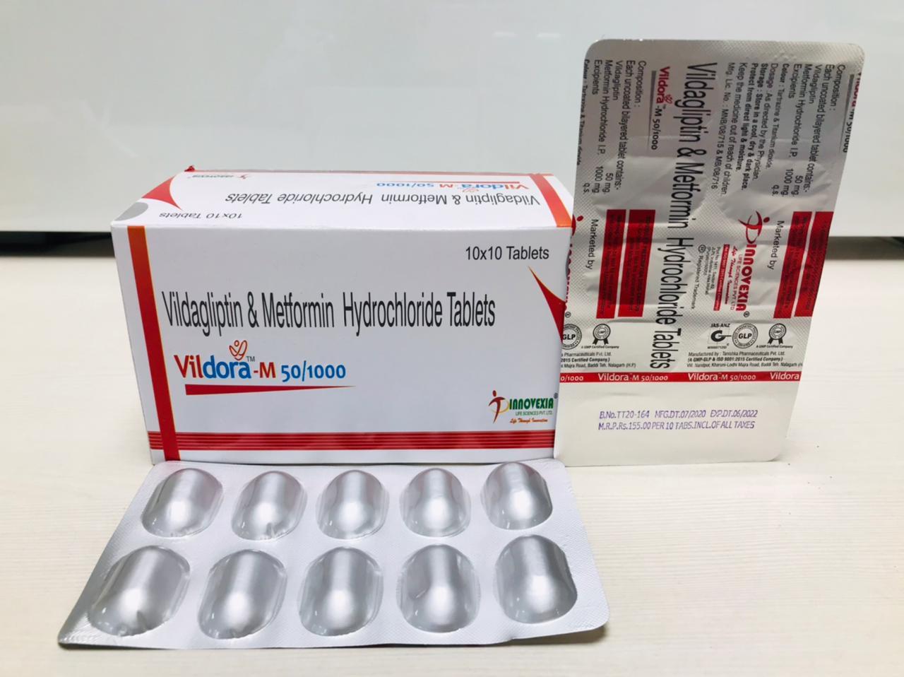 Vildora 50/1000 PCD Pharma franchise