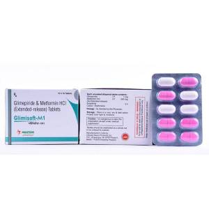 Glimepiride 1/2mg +Metformin 500/500mg SR